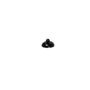 Zwarte Houten Knop - Dop voor Paspop - Buste